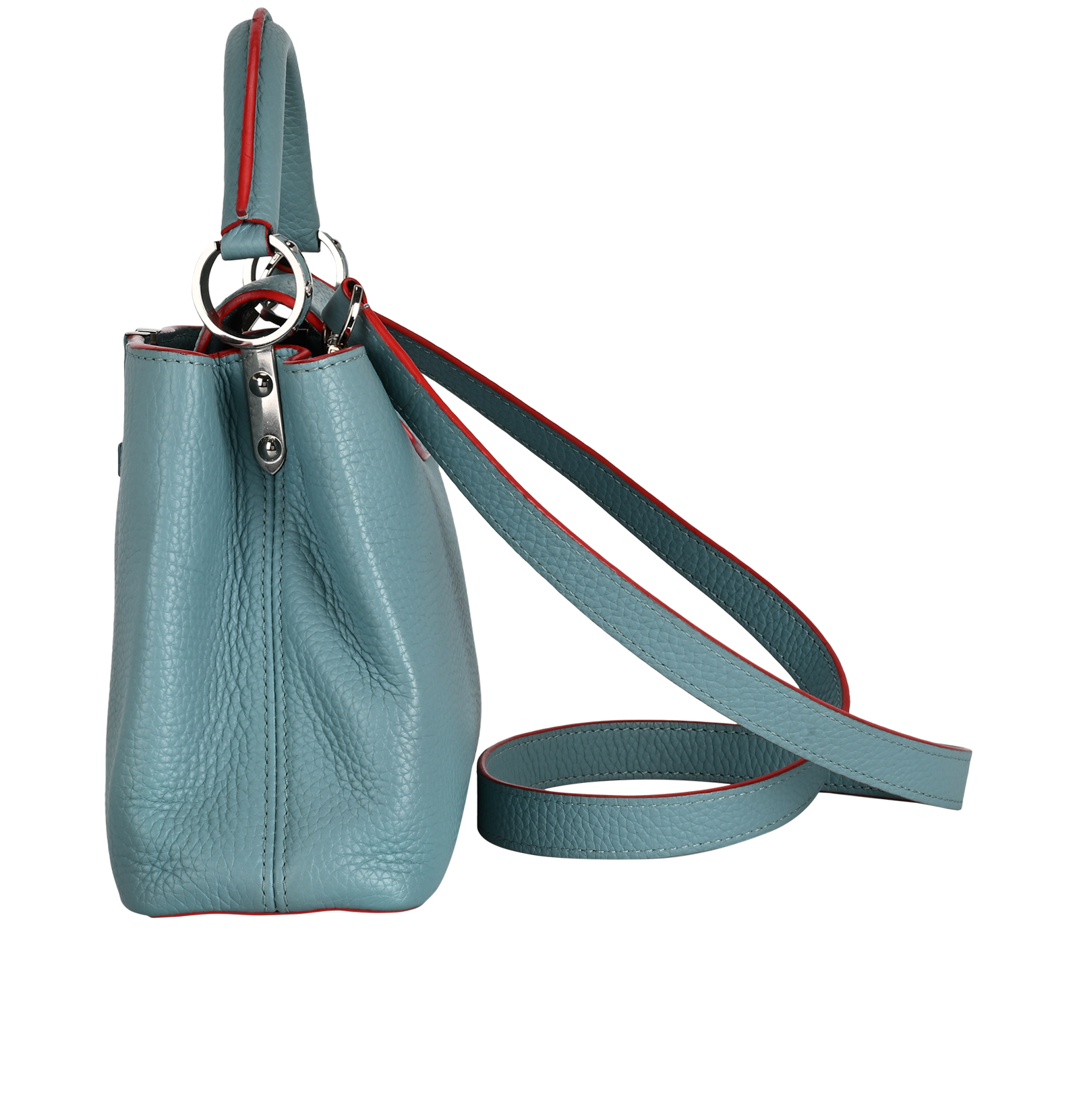 Capucines BB, &pound;2,400, Handbags, Light Blue, Leather, Bottom view
